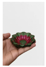 HEXAHYPE LLP Hexahype LLP Beautiful Handmade Clay Diyas|Mitti Ke Deepak Earthenware (Pack of 4) Table Diya Set  (Height: 1.5 inch) - Image 2