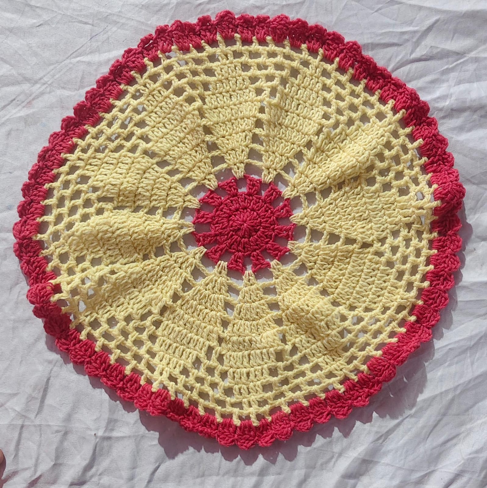 WhatsApp Image 2025-12-03 at 21.01.33_c382b7db Yellow/Pink Carpet - Image 1